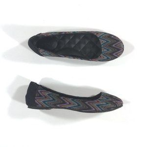 Reef Tropica Bana Slip On Flats Womens Size 6 Black Multi-Color RF-008194